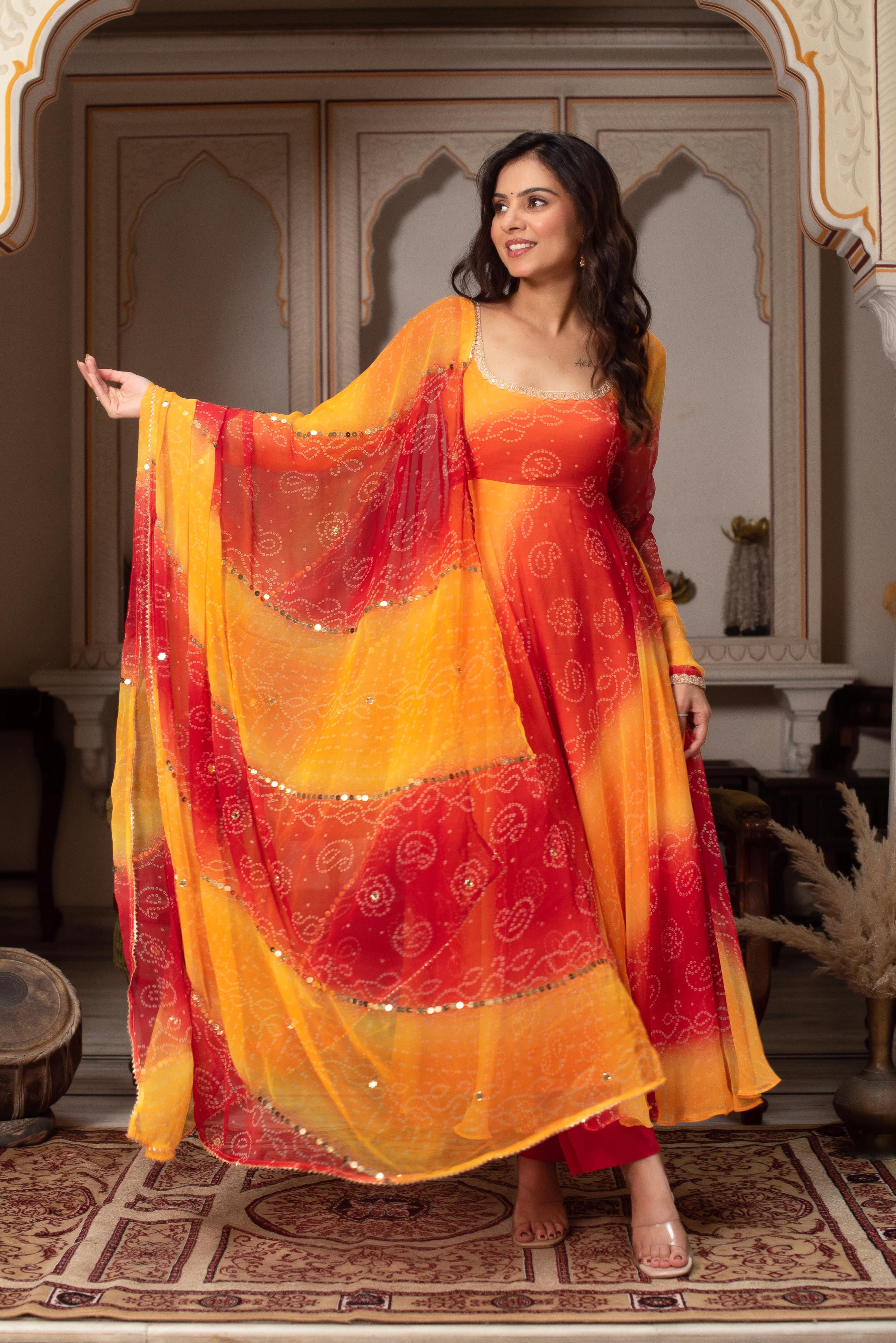 Sunshine Bloom Yellow Printed Gown – Yaari Collection