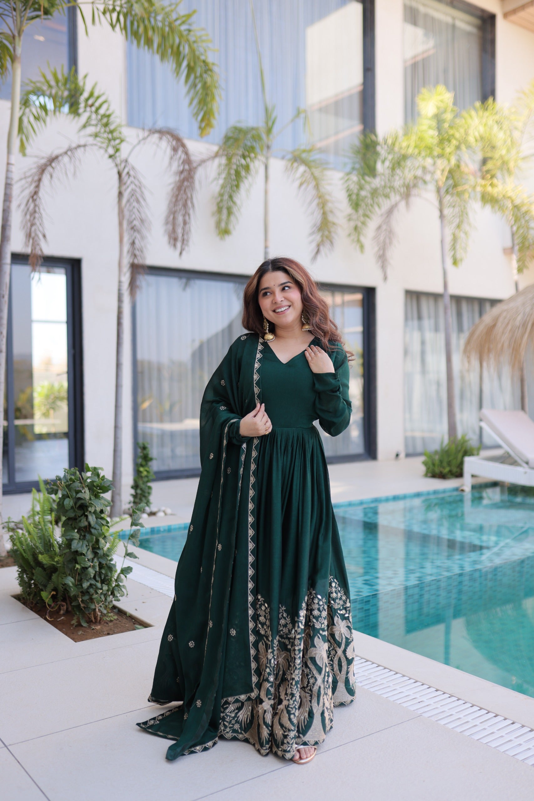 Grand Occasion Wear Royal Anarkali Gown for Women- Yaari Collection