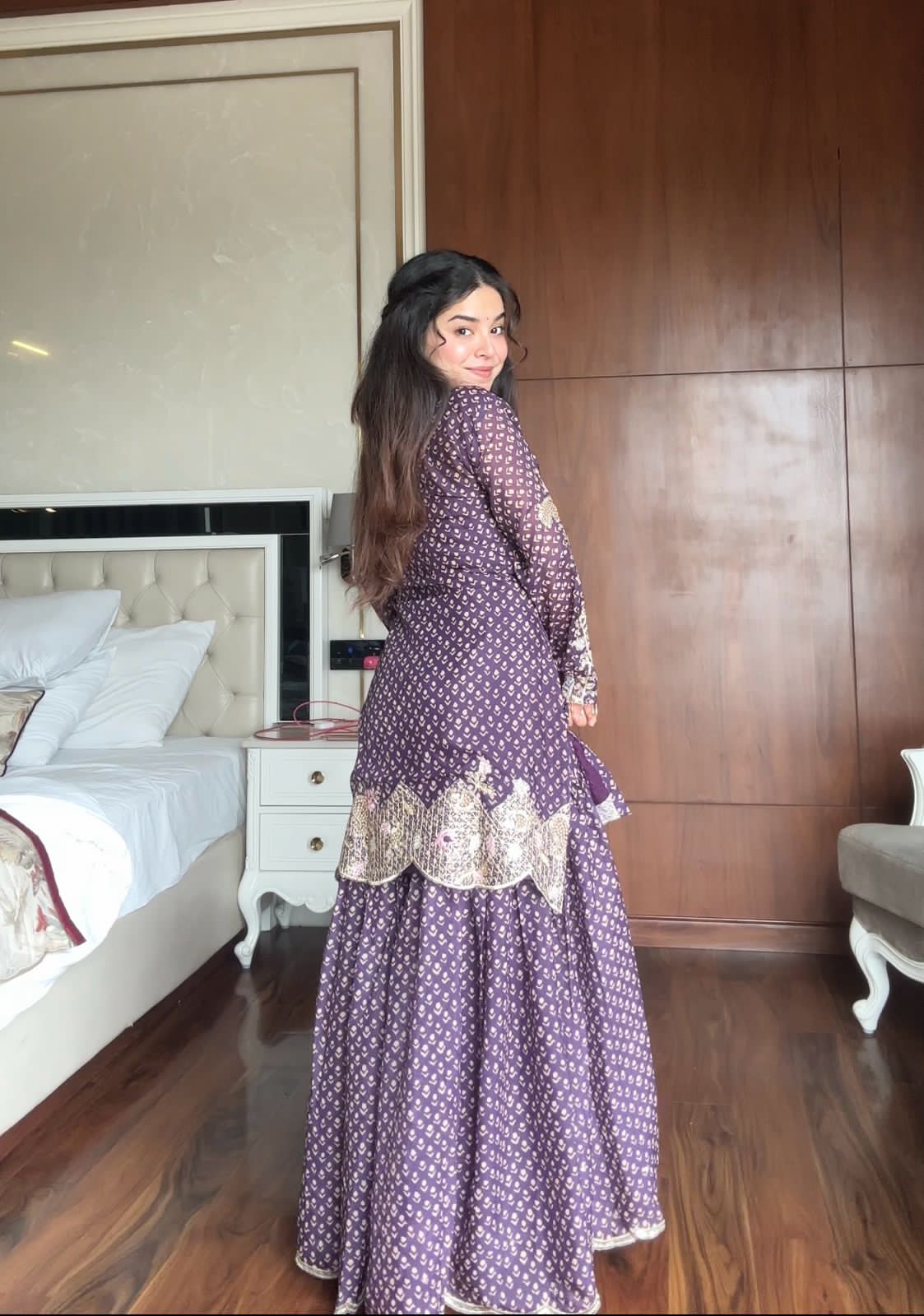 Luxury Georgette Party Wear Sharara Suit – Yaari Collection