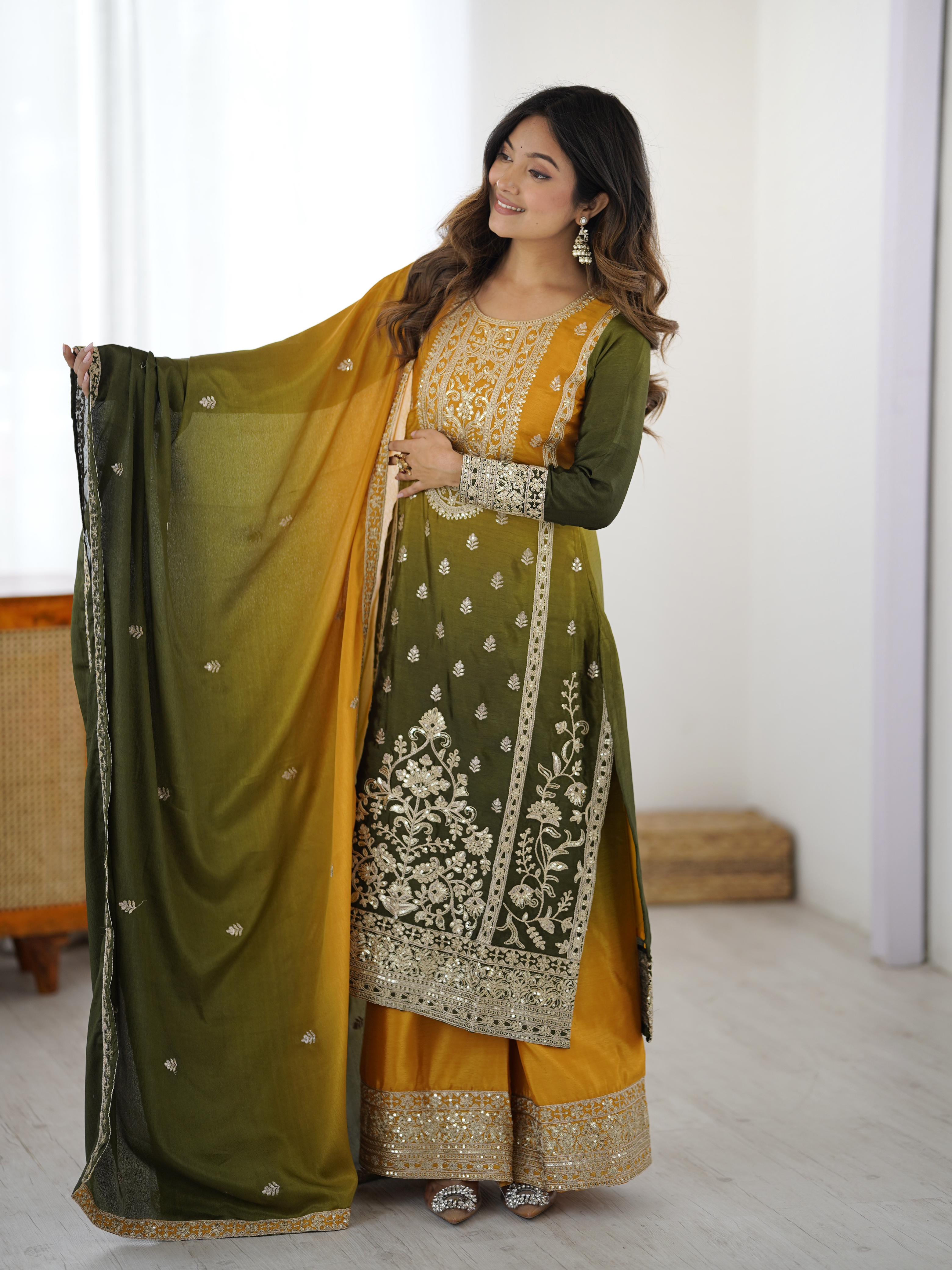 AuraFit Designer Palazzo for Women – Yaari Collection