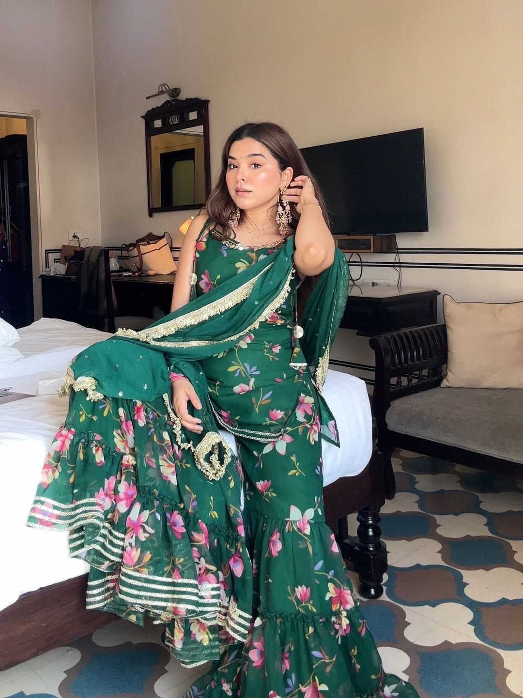 Noor Luxe Palazzo Set – Yaari Collection