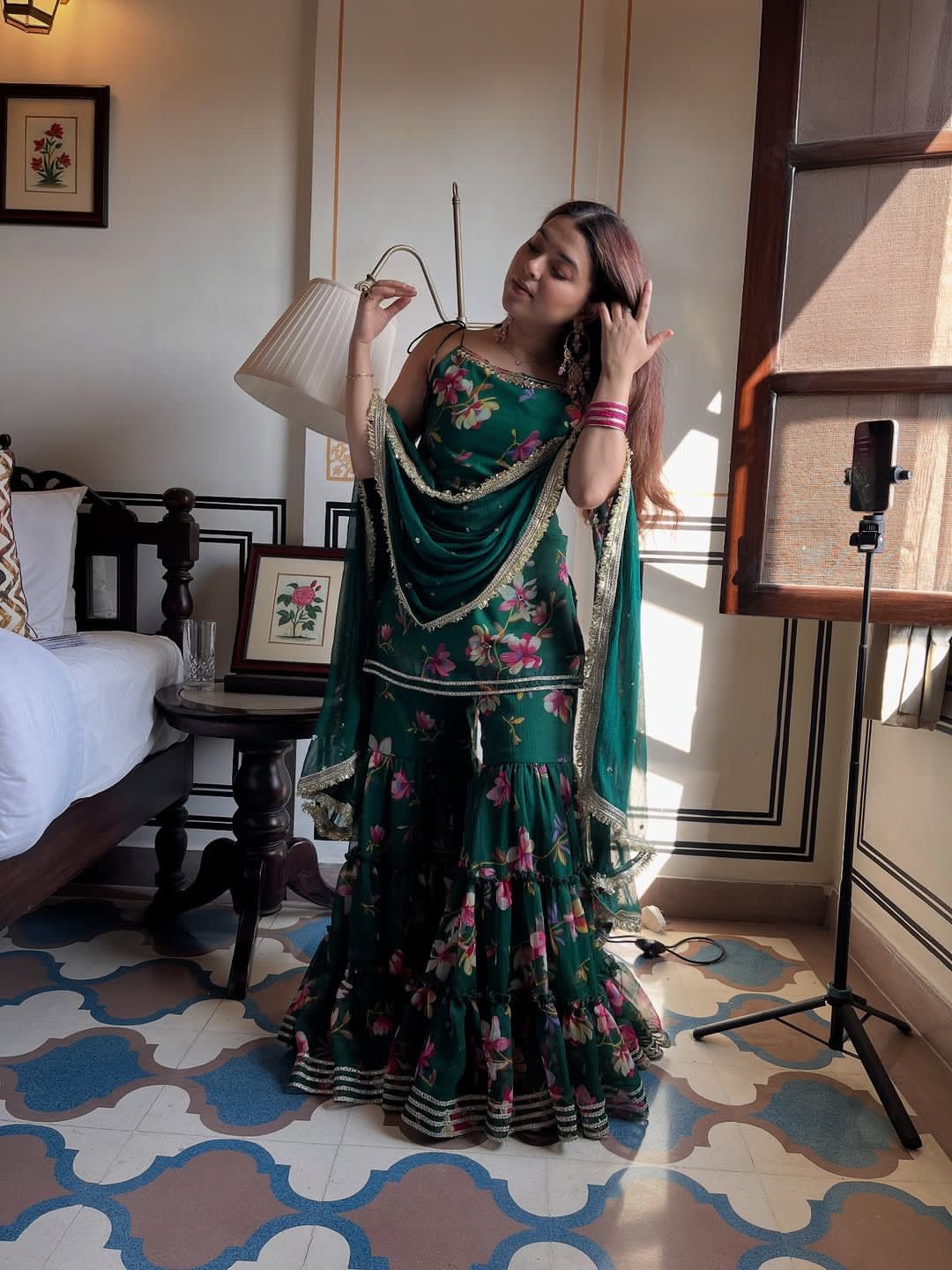 Noor Luxe Palazzo Set – Yaari Collection