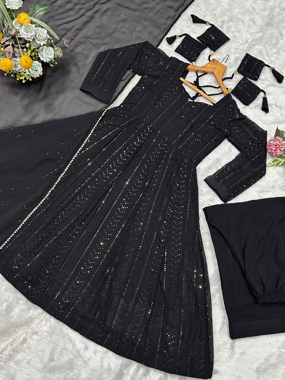 Shaadi Special  Chikankari Gown – Yaari Collection