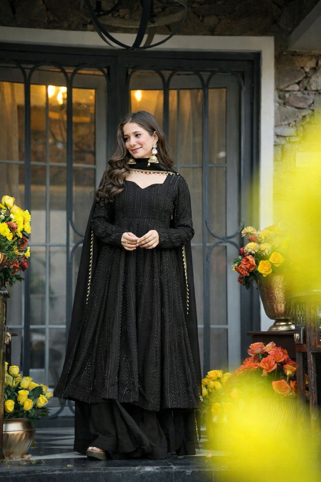 Shaadi Special  Chikankari Gown – Yaari Collection