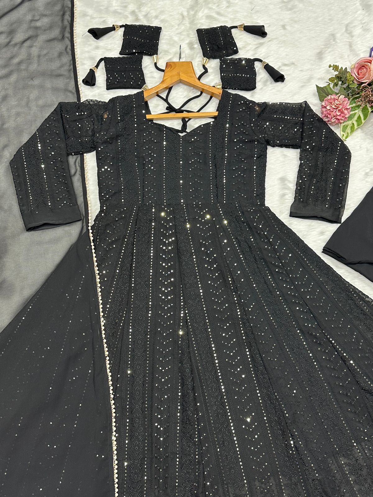 Shaadi Special  Chikankari Gown – Yaari Collection