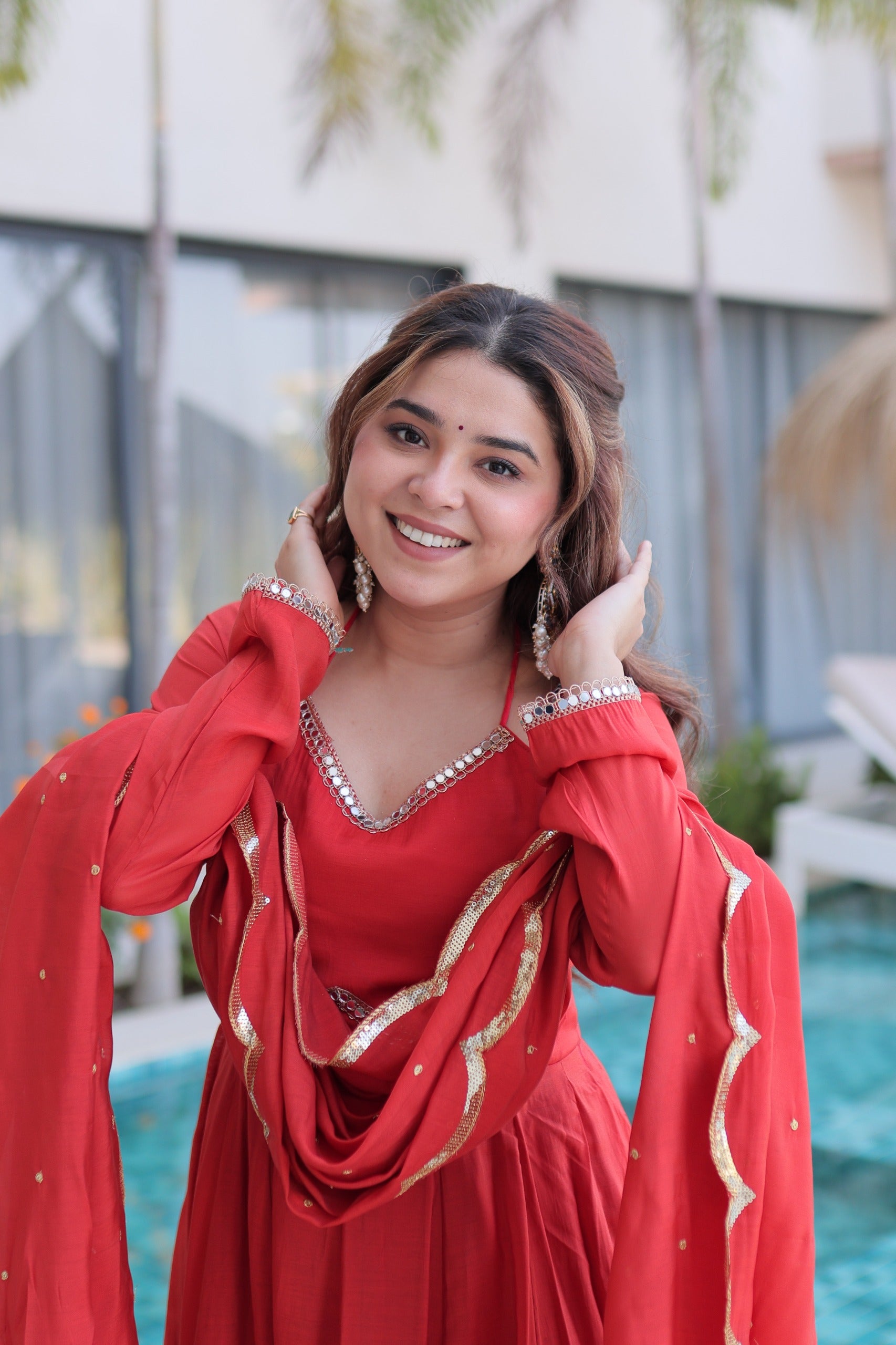 Ivory Charm Festive Wear Gown – Yaari Collection