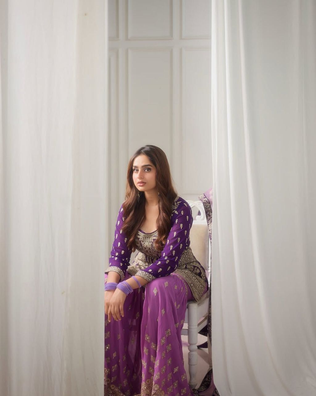 Elegant Chikankari Palazzo Suit for Women – Yaari Collection