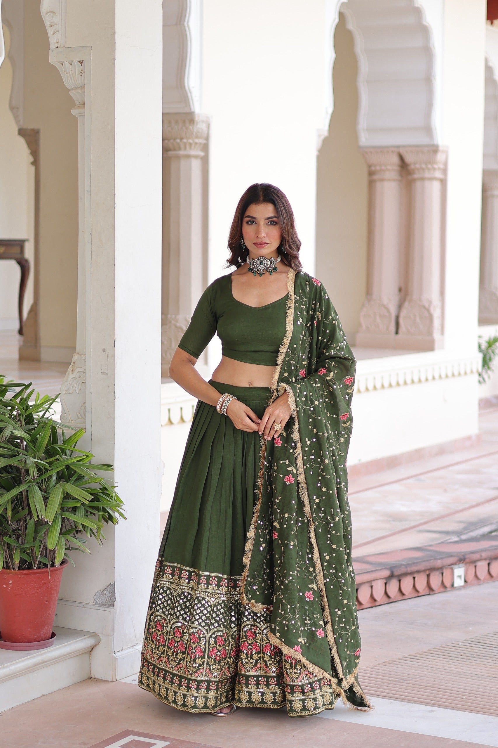 Premium Party Wear Lehenga with Dupatta – Yaari Collection
