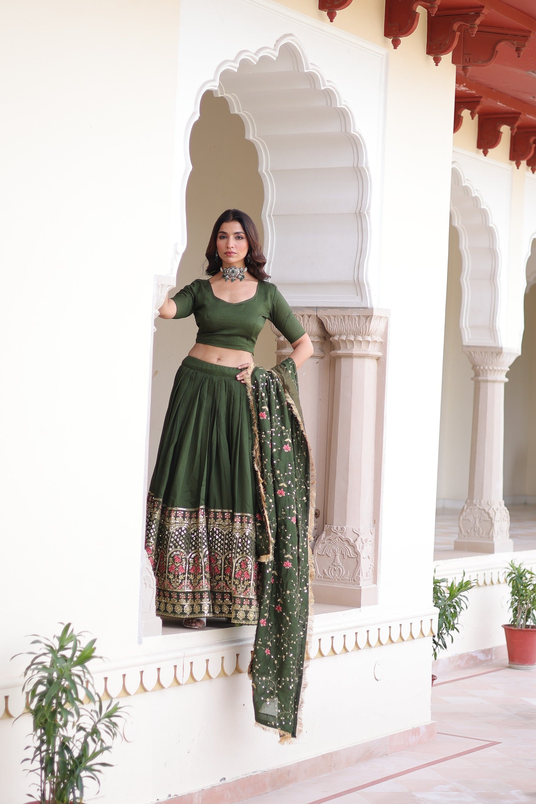 Premium Party Wear Lehenga with Dupatta – Yaari Collection