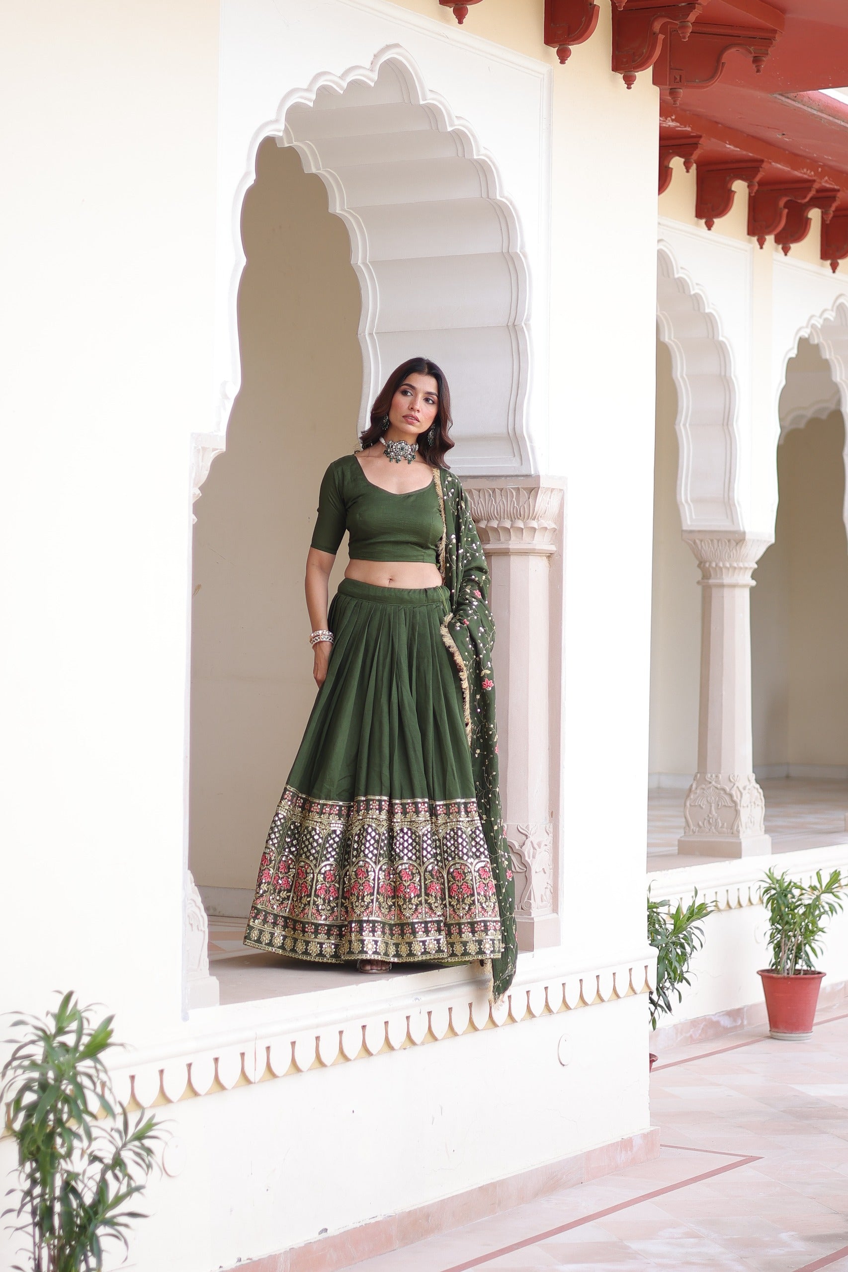 Premium Party Wear Lehenga with Dupatta – Yaari Collection