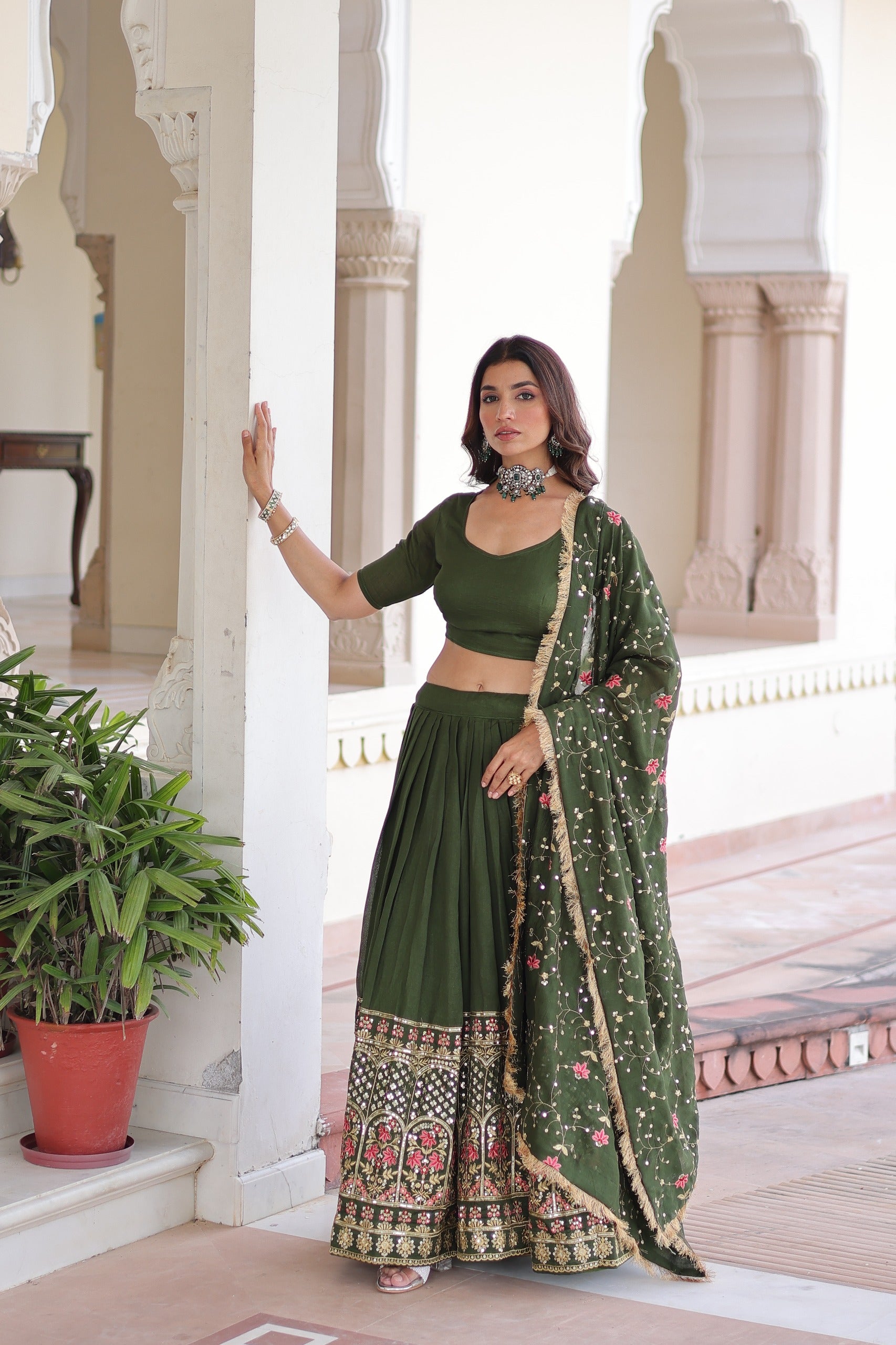 Premium Party Wear Lehenga with Dupatta – Yaari Collection