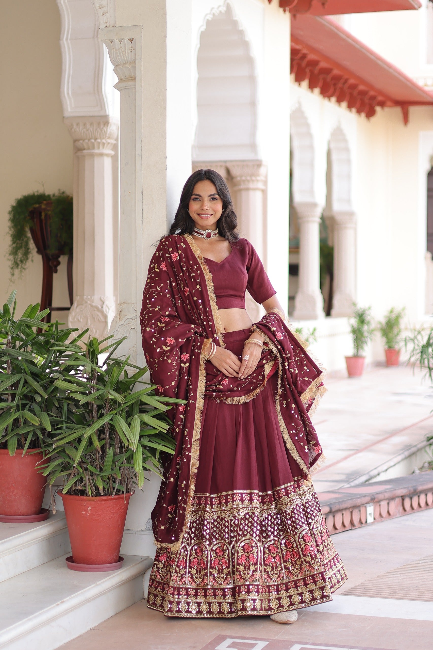 Premium Party Wear Lehenga with Dupatta – Yaari Collection