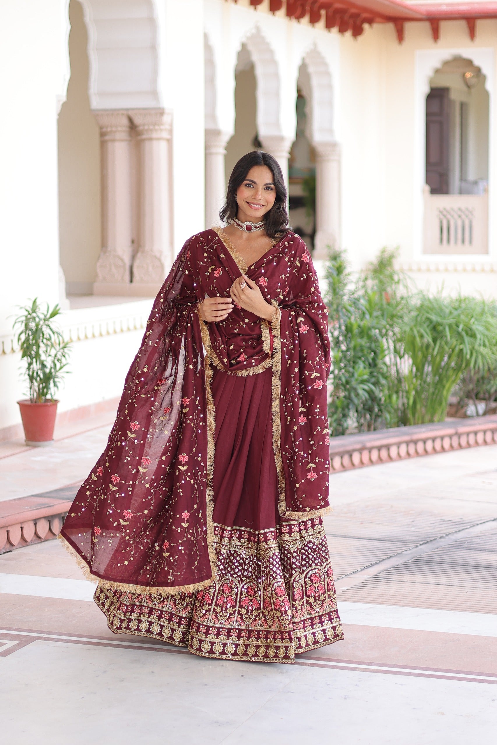 Premium Party Wear Lehenga with Dupatta – Yaari Collection
