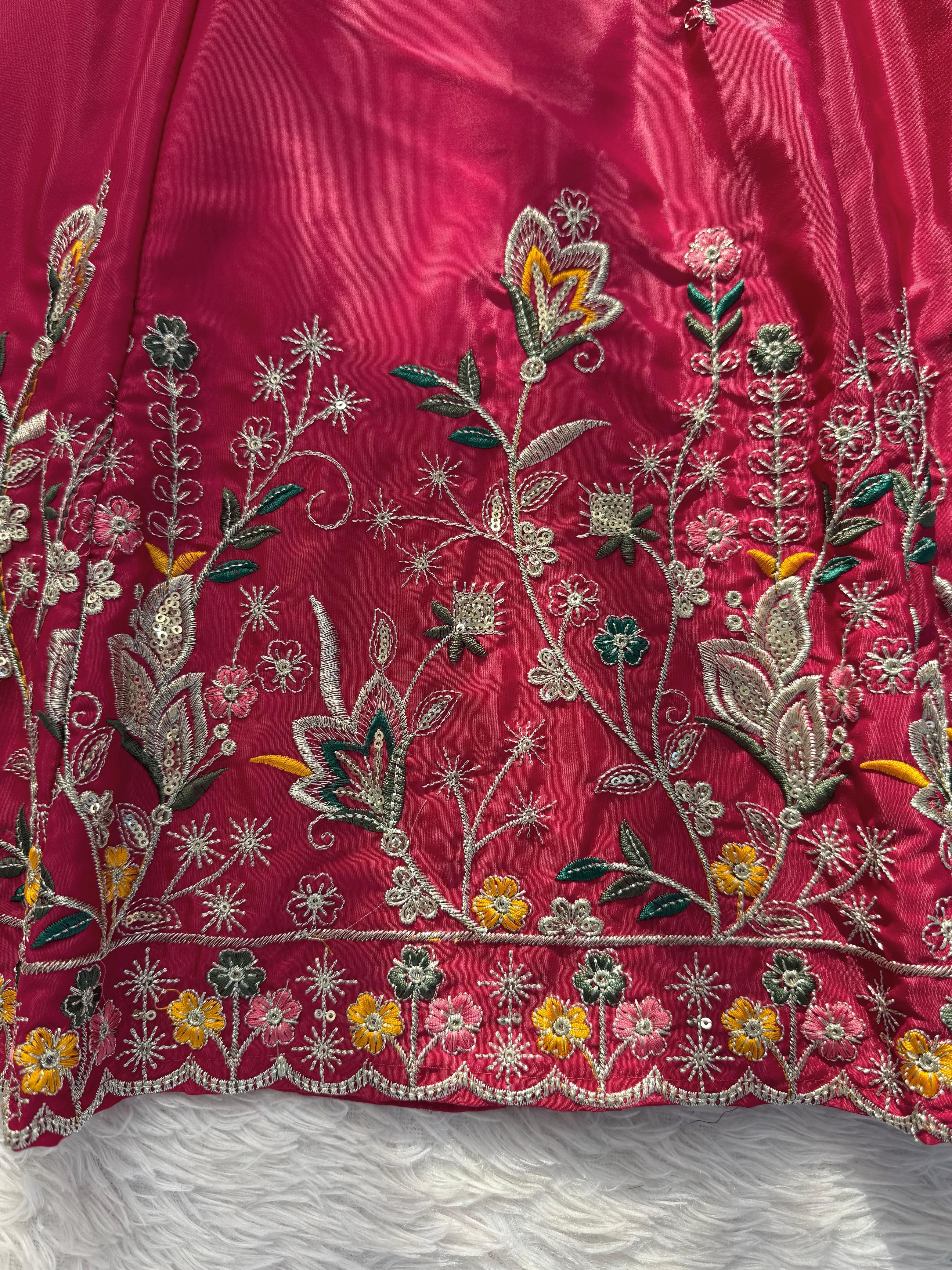 Designer Anarkali With Plazoo Set – Elegant Ethnic Wear