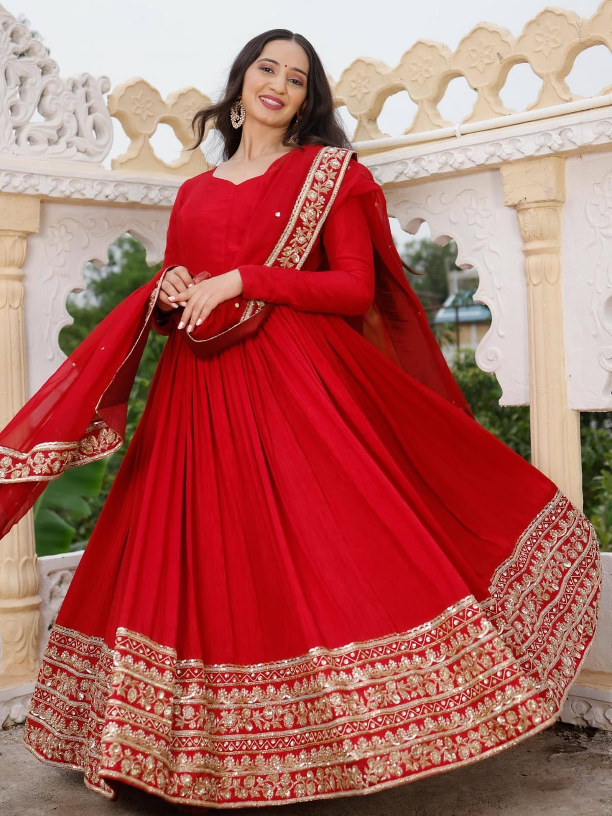Royal Elegance Party Wear Gown – Yaari Collection