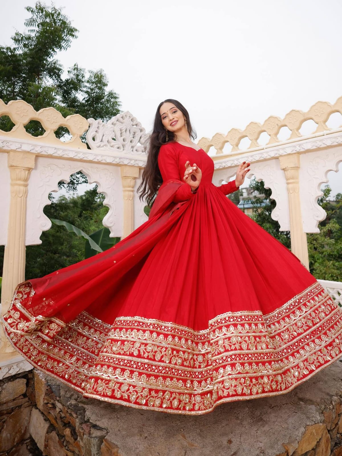 Royal Elegance Party Wear Gown – Yaari Collection