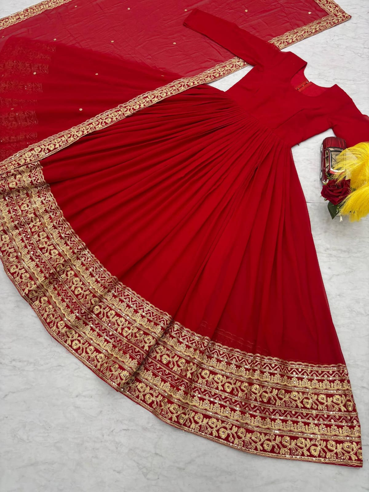 Royal Elegance Party Wear Gown – Yaari Collection