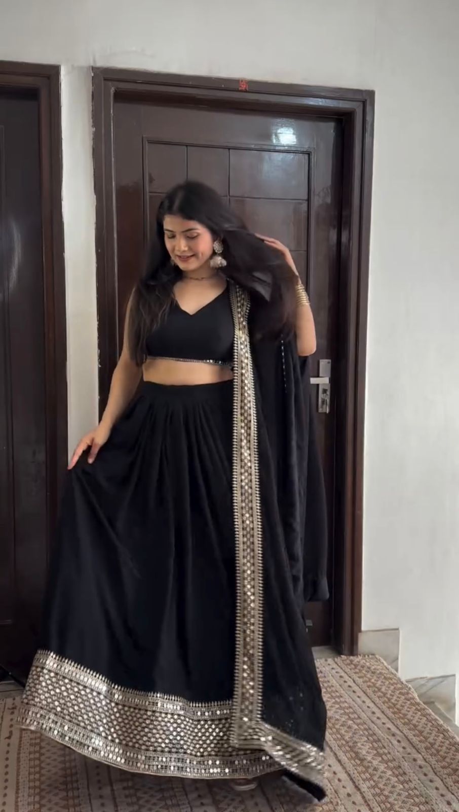 Glamorous Black Party Wear Lehenga Choli – Yaari Collection