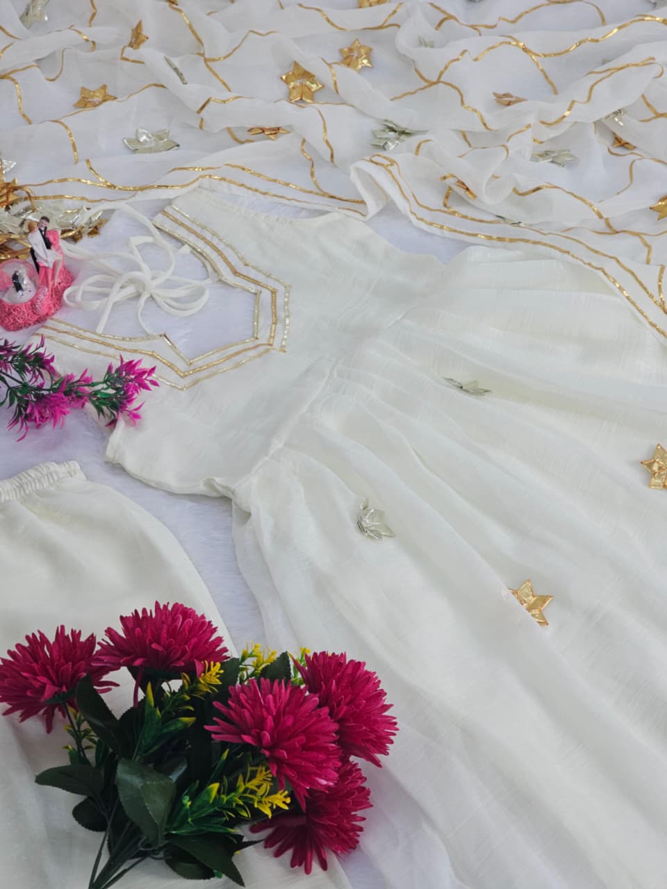 Nooré White Anarkali Gown – Yaari Collection