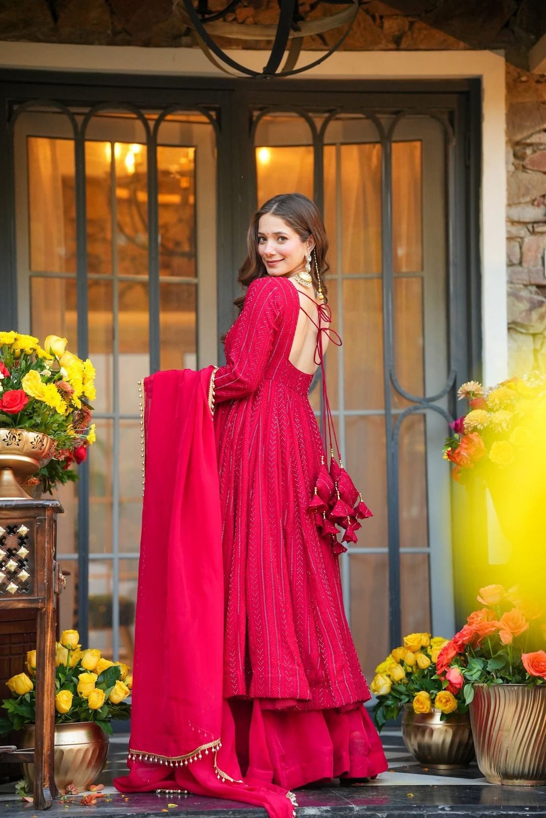 Shaadi Special  Chikankari Gown – Yaari Collection