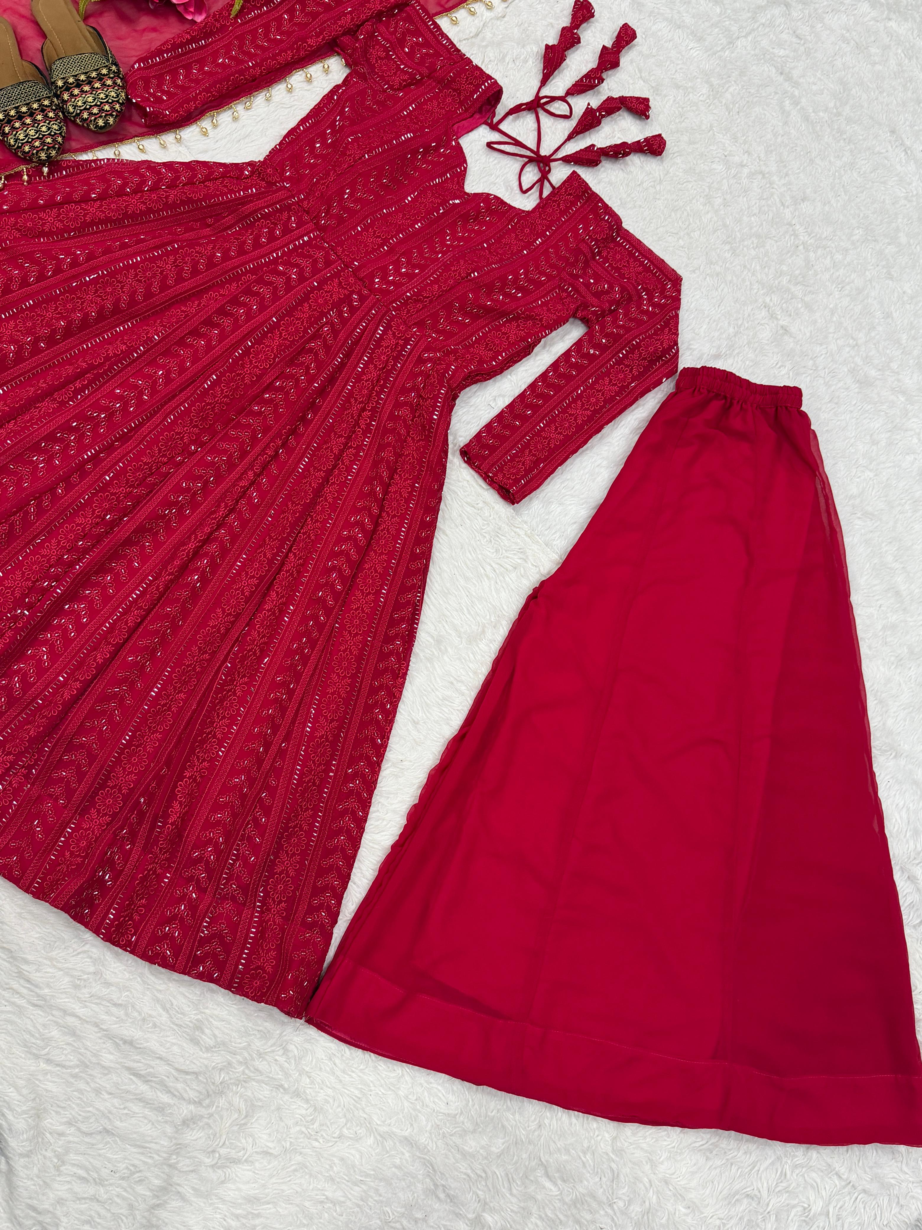 Shaadi Special  Chikankari Gown – Yaari Collection