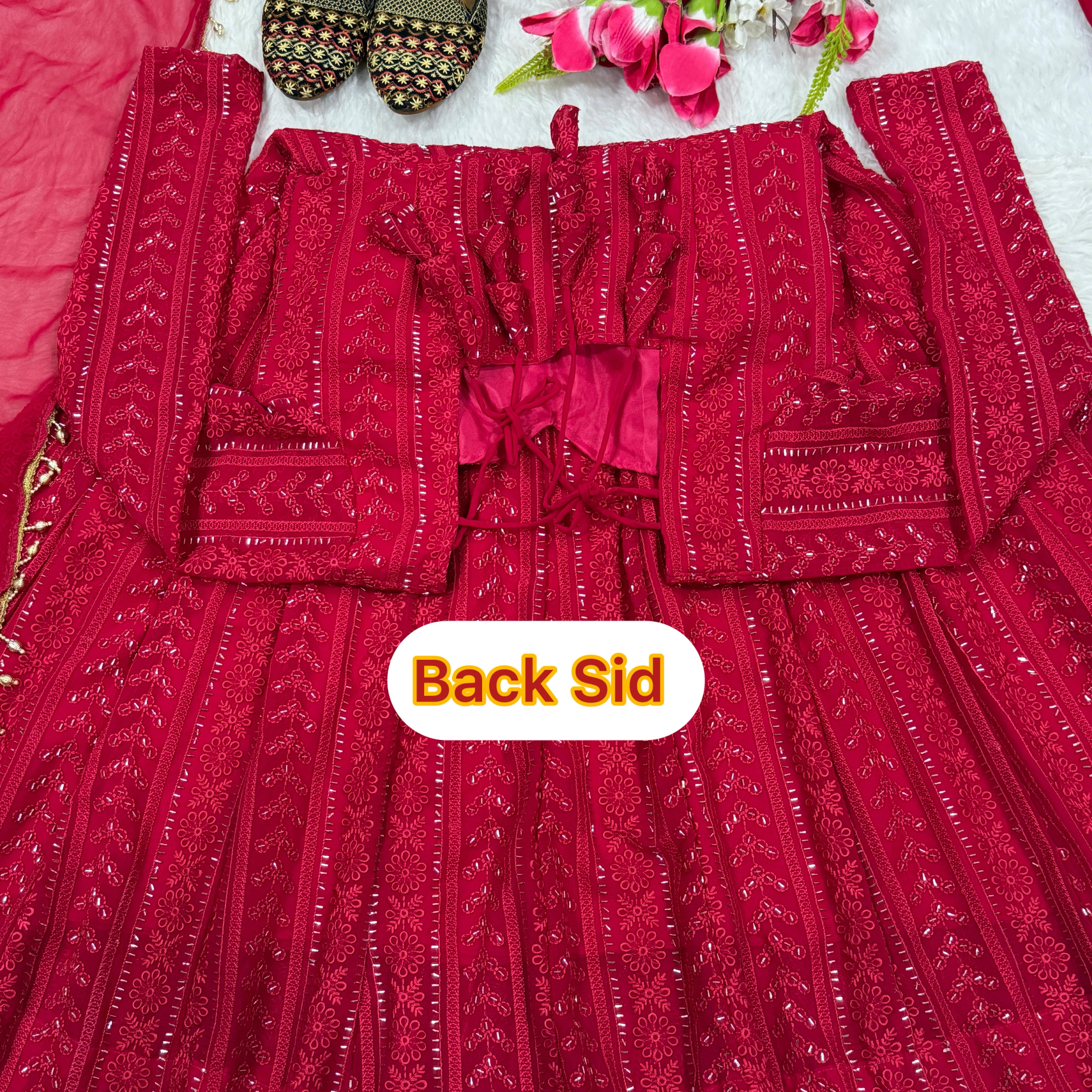 Shaadi Special  Chikankari Gown – Yaari Collection