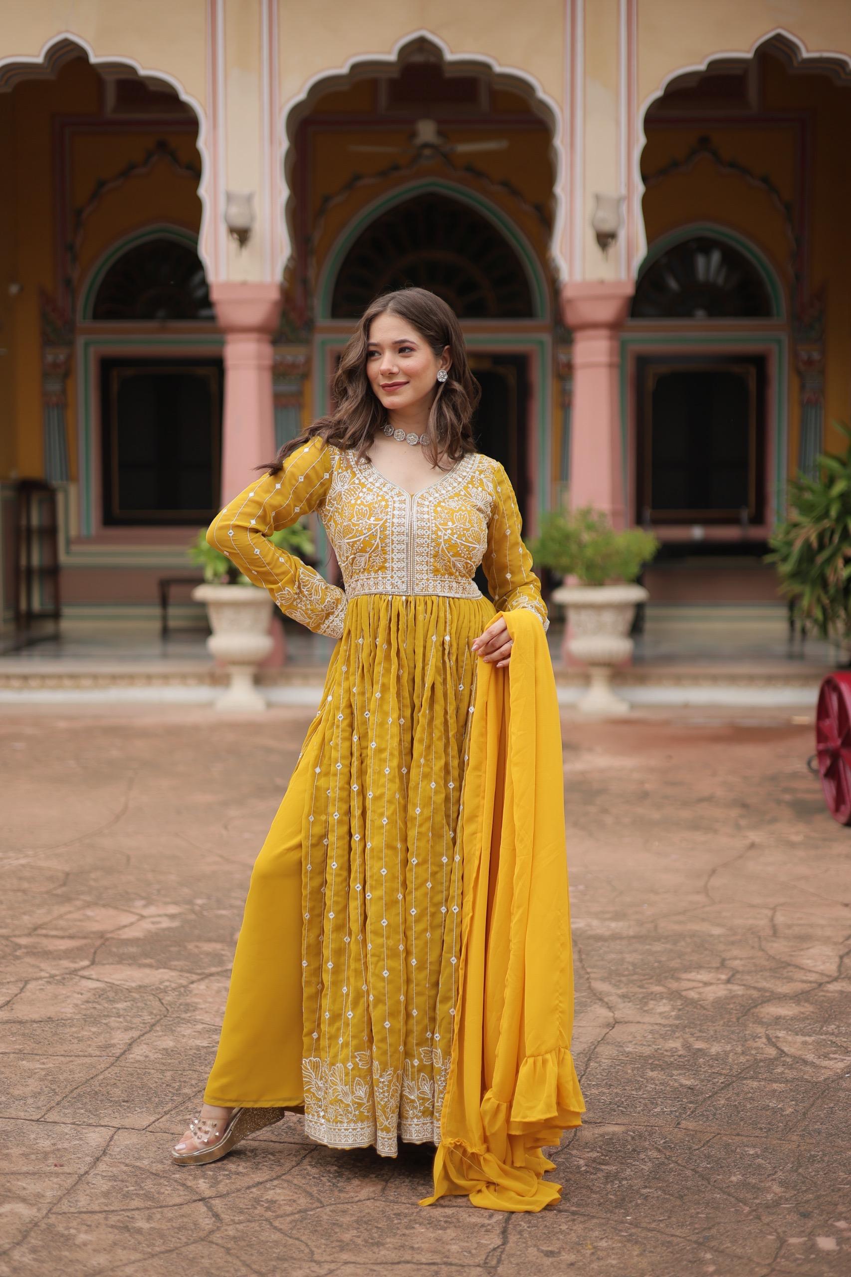 Graceful Evening Wear Designer Gown – Yaari Collection