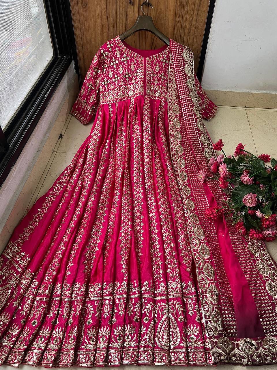 Princess Style Party Wear Anarkali Gown- Yaari Collection