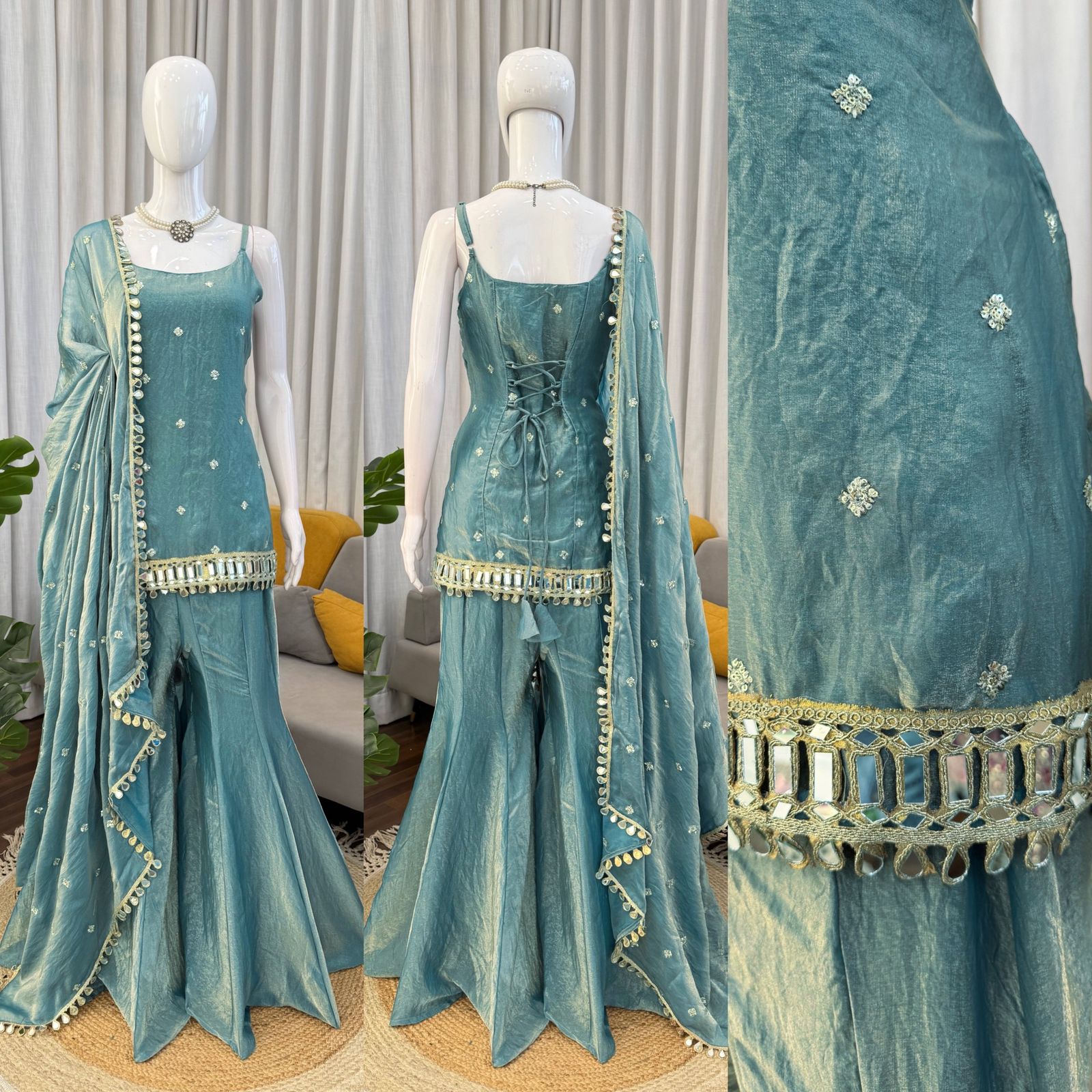 Shaadi Special Designer Palazzo Set – Yaari Collection