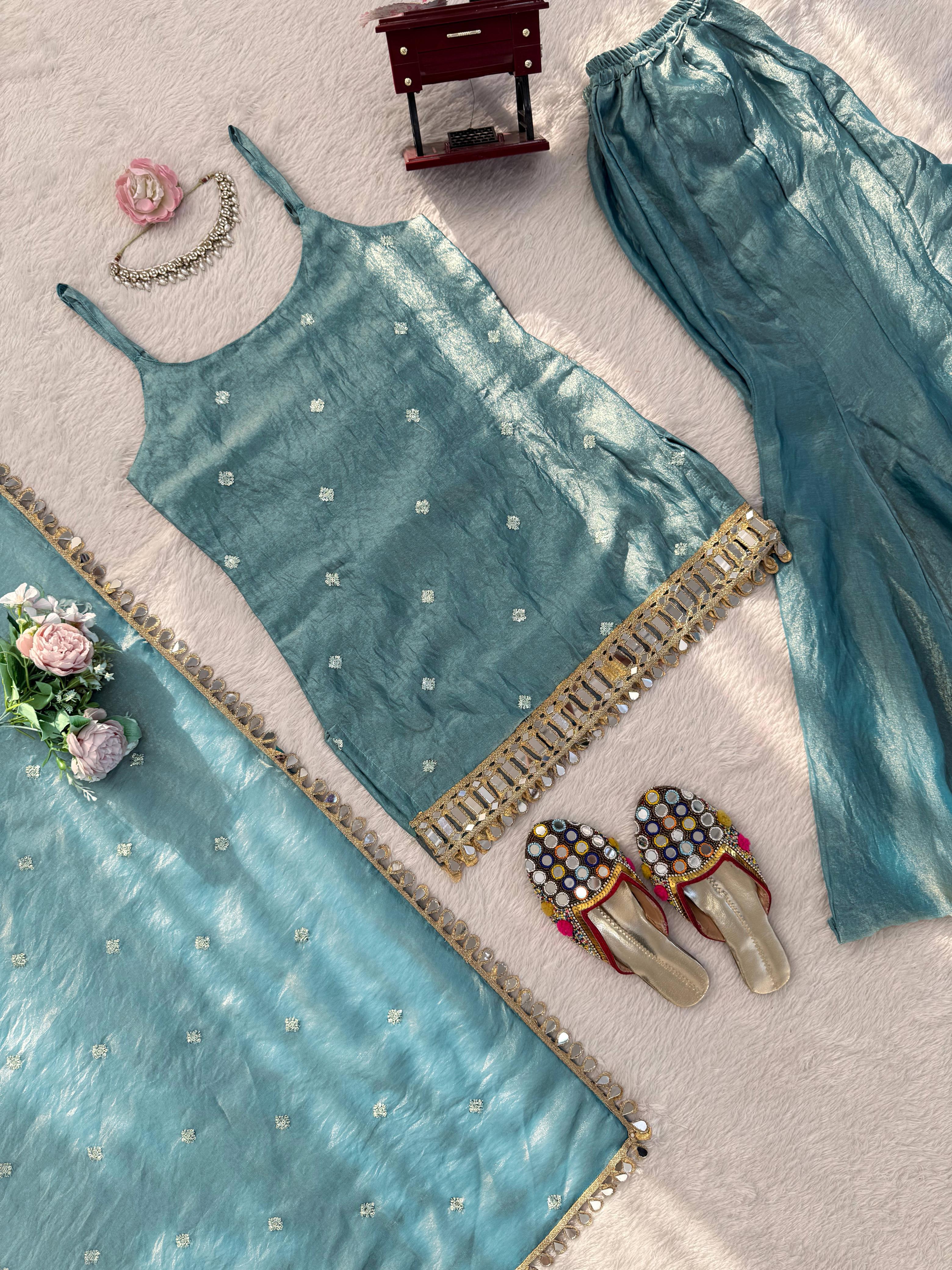 Shaadi Special Designer Palazzo Set – Yaari Collection