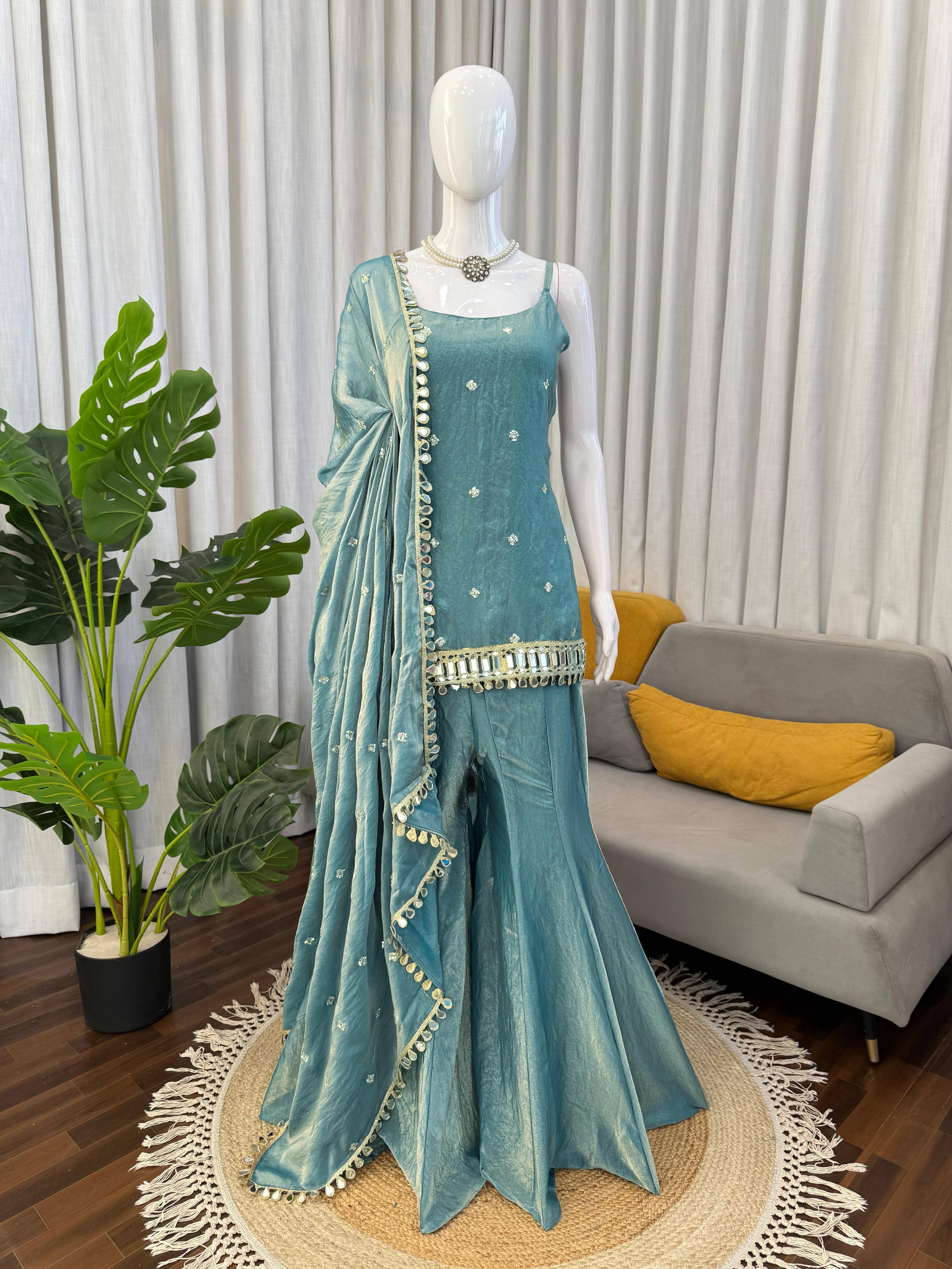 Shaadi Special Designer Palazzo Set – Yaari Collection
