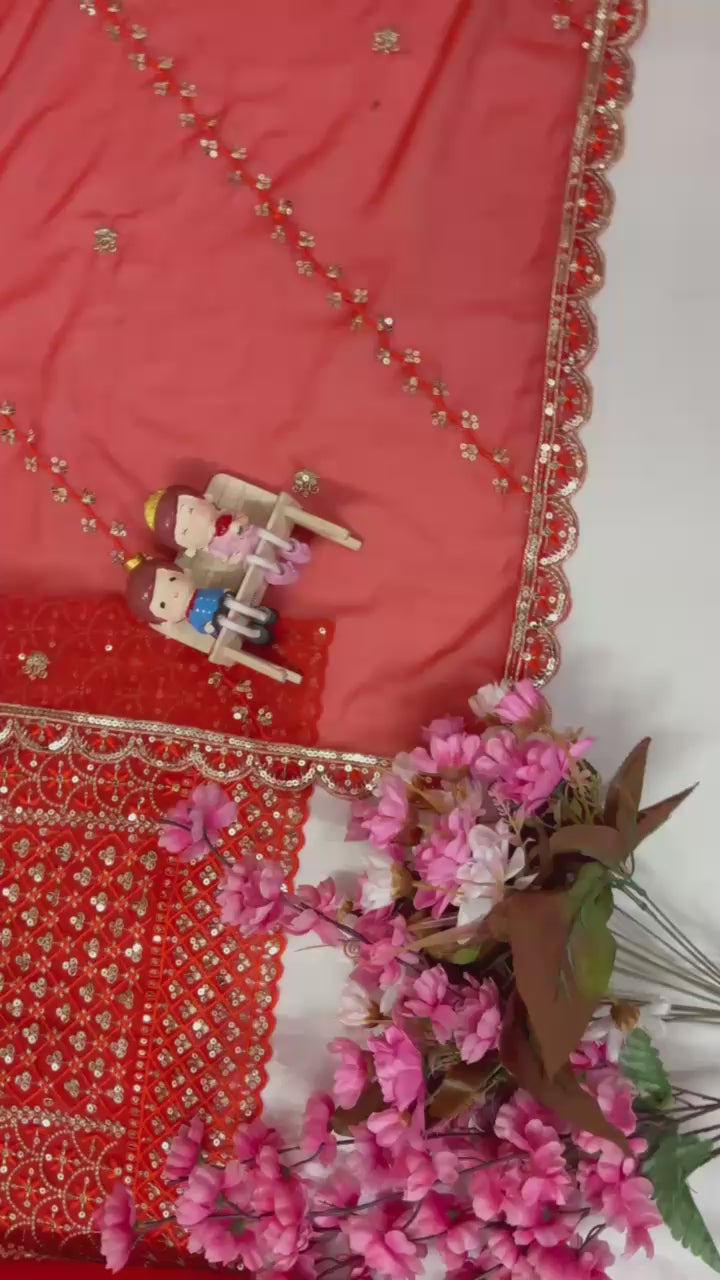 Stylish Peplum Top Sharara Set