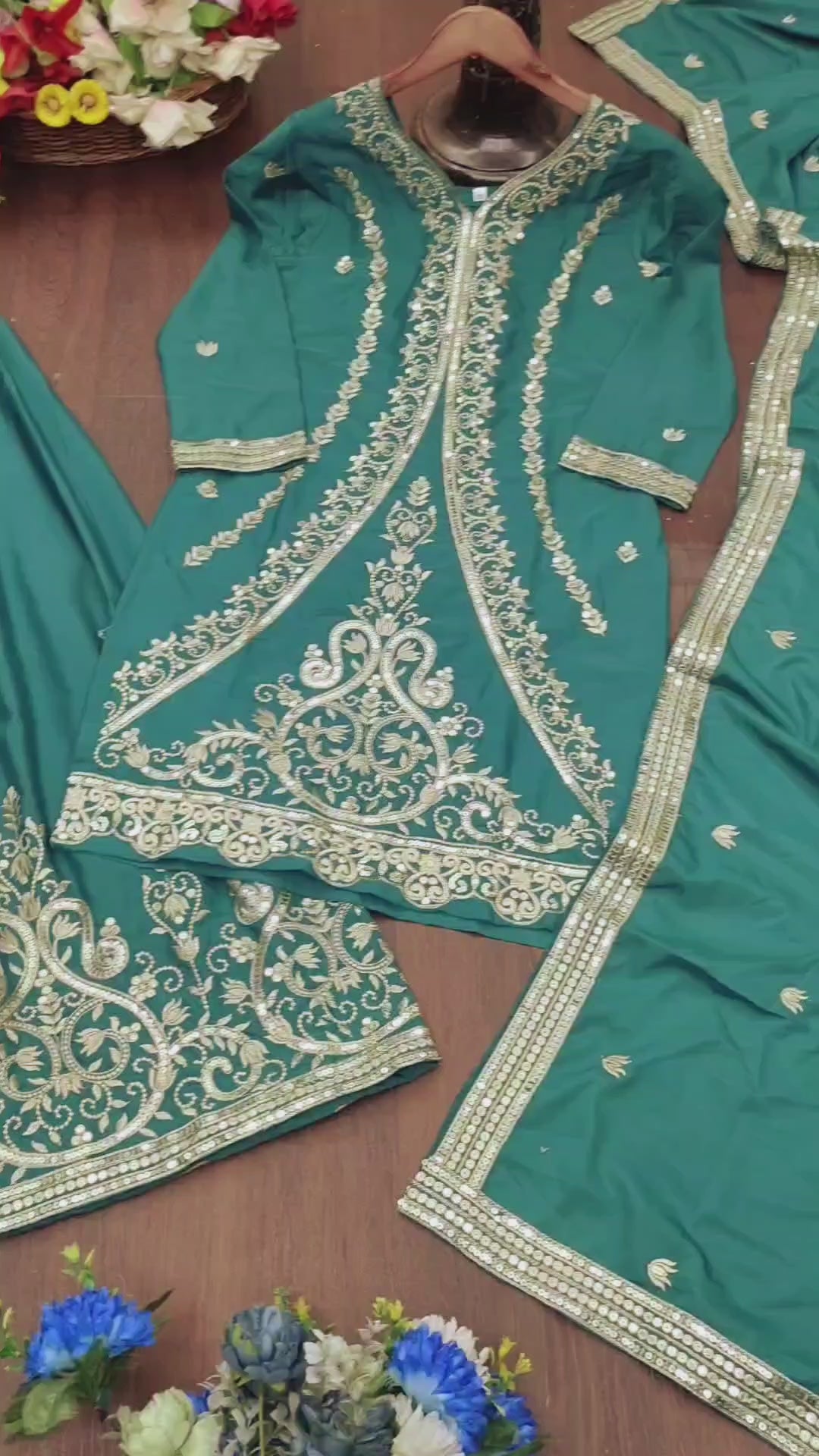 Royal Embroidered Sharara Suit